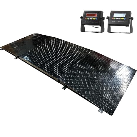 Liberty LS-800-4x5 NTEP Industial Floor Scale with 2 Ramps, Included Mild Steel Indicator, Warehouse Shipping | 48" x 60" | Capacity of 5000 lb x 1 lb