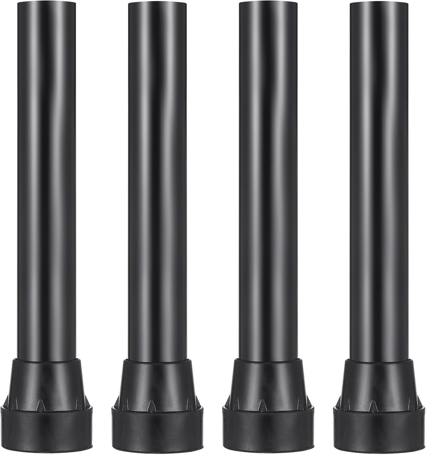 Mikikit 4pcs Trampoline Replacement Legs with Rubber Pads for Outdoor Use, Weather-resistant and Shock Absorption, Compatible with Tuvgs Standard Screws, Sturdy Stainless Steel Frame