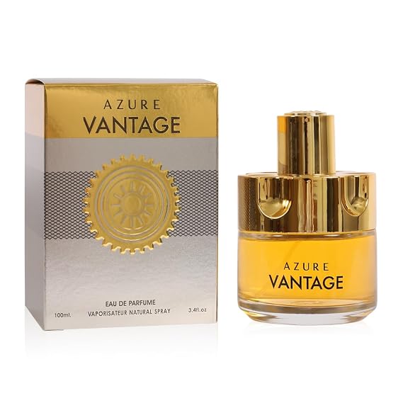Azure Vantage Mens Perfume Eau de Parfum Fresh Spicy Woody Masculine Fragrance 100ml / 3.4 fl oz