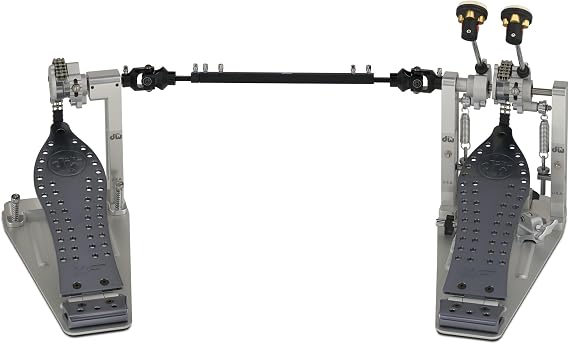 DW DWCPMCD2XF MCD Machined Chain Drive Double Bass Drum Pedal with Extended Footboard - Polished