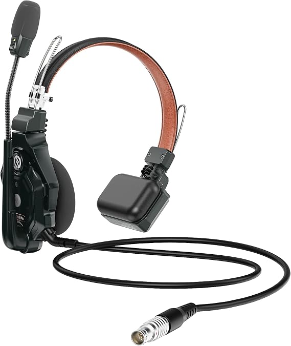 Hollyland Solidcom C1 Pro Wired Headset for HUB, Single-Ear Full-Duplex Intercom Headset, 1 Pack