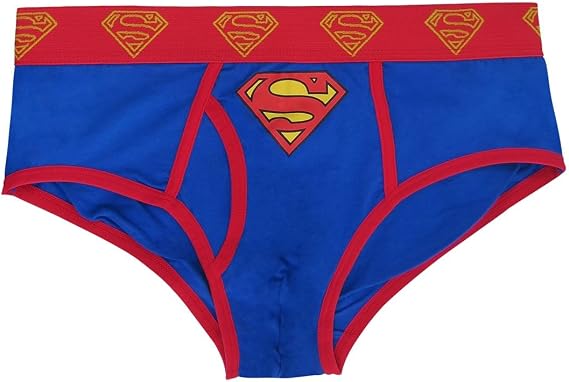 Superman Costume Logo Men's Underwear Briefs- 3XLarge (48-50) Blue
