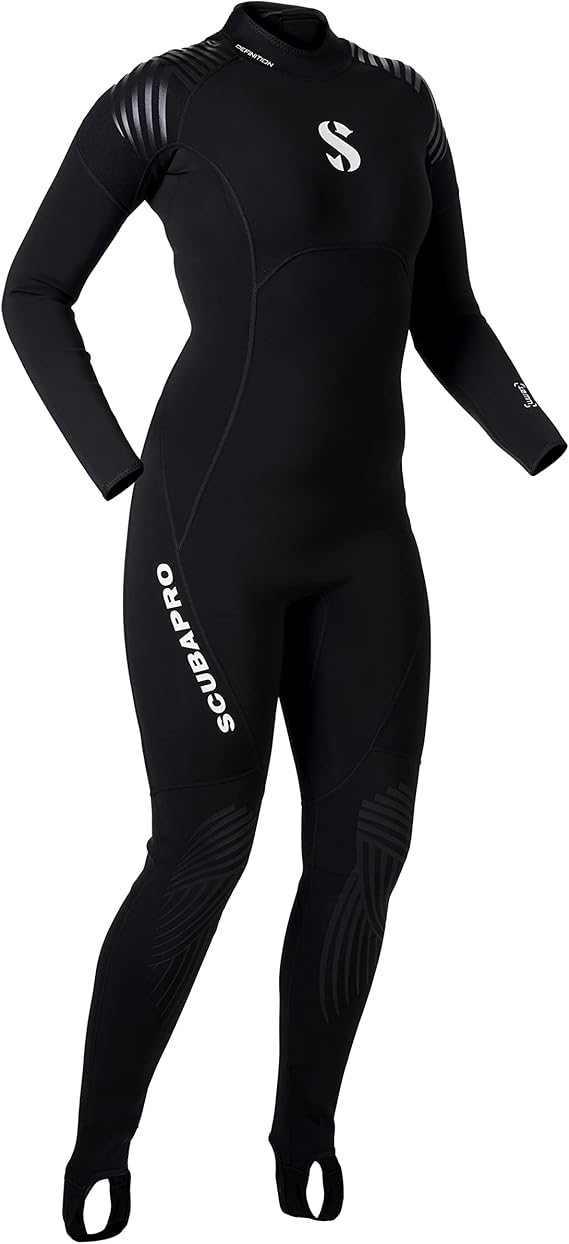 SCUBAPRO Definition Steamer 1 mm Womens Diving Wetsuit (2XS, Black)