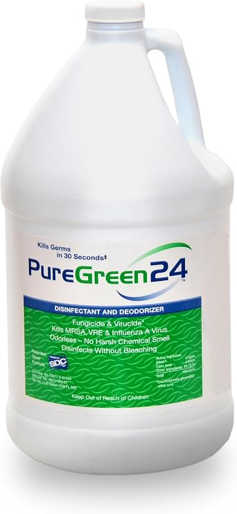 Safe & Effective Disinfectant. Kills Deadly Germs including RSV COVID-19 Norovirus MRSA Staph 2026 flu Contains no toxic chemicals odorless child & pet safe 1 gallon bottle ready to use