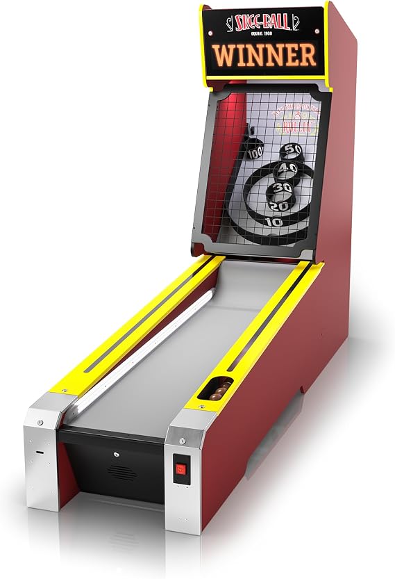 Skee-Ball Classic - Commerical Arcade Table Machine Game for Home Basement Recreation Room - Nostalgic Classic Fun of Roll and Score - Made in The USA