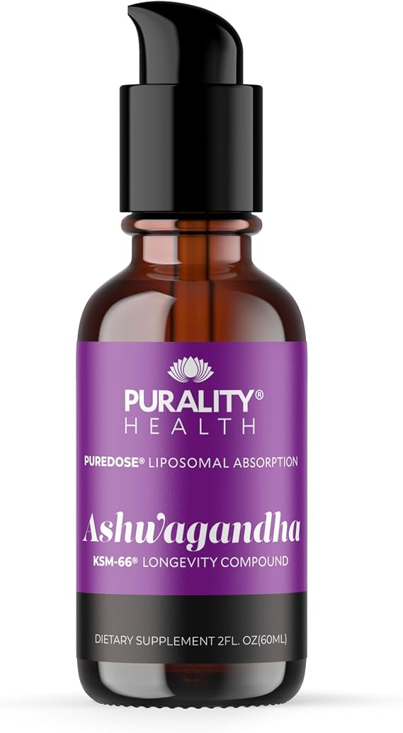 Liposomal Ashwagandha KSM-66 Liquid for Stress Support | Micelle Absorption Technology Drops | Energy & Focus Aid | Chai Flavor, Vegan, Gluten-Free, Non-GMO | 2 Fl Oz, 30 Doses