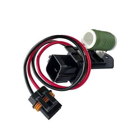 Radiator Fan Blower Motor Relay Resistor Fits for Jeep Wrangler 2009-2018, Engine Cooling Fan Motor Wiring Harness 55056789AA, 55056789AC