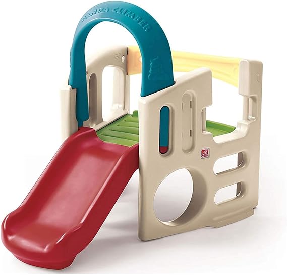 Step2 Panda Climber | Outdoor Toddler Activity Playset, Tan/Red/Yellow/Blue