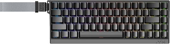 IROK MU68PRO Rapid Trigger Magnetic Switch Keyboard, Aluminum CNC Frame Mechanical Keyboard, 60% TKL Hot Swapped RGB Programmable Wired Gaming Keyboard for Win/Mac Gamer-Black