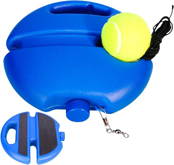 Tennis Rebounder Trainer Rebound Tennis Trainer Kit | Portable Tennis Training Equipment, Rebound Practice Kit with String for Players Coaches, All Ages and Skill Levels