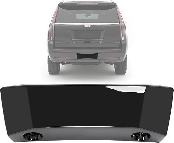 Rear Bumper Trailer Hitch Cover W/Knobs Compatible with 2015-2020 Cadillac Escalade/Escalade ESV Replacement for 84410295 GM1180178 23431237 Plastic(PP+TD20) Painted Gloss Black
