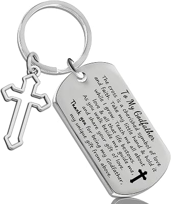 Ikacvb Godfather Keychain Godfathe Proposal Gifts From Godchild Will You Be My GodfathersThank You Birthday Fathers Day Christmas Gifts