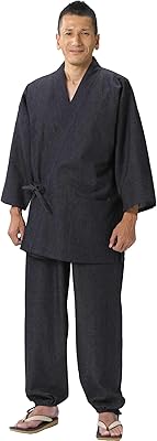Hirosima Denim Fabric Samue Made in Japan