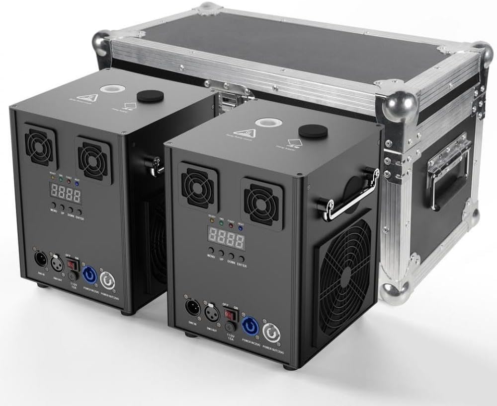 Cold Sparks Machine 600W Compatible with DJ Parties Weddings Stages with Flightcase Wireless Remote Indoor Outdoor Use2PCS with Case