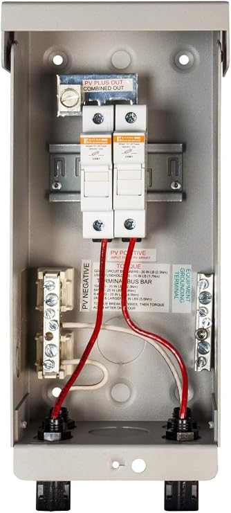 MidNite Solar MNPV2-MC4 Pre-Wired Combiner 2 Position with 2 Fuseholders