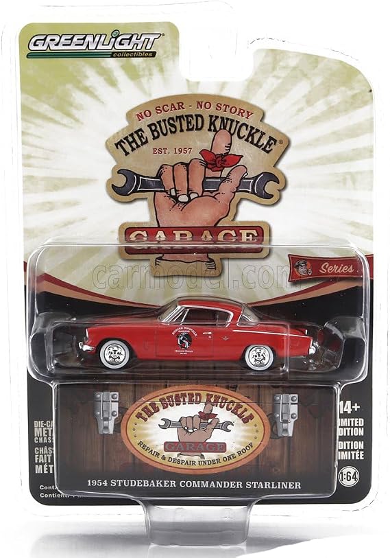 1:64 Busted Knuckle Garage Series 2-1954 Studebaker Commander Starliner Busted Knuckle Garage Speed Shop 39120-B [Shipping from Canada]