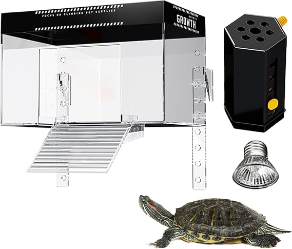 Turtle Basking Dock Anti-Slip Reptile Resting Land Animal Observation | Over Tank Aquatic Terrapin Enclosure Cage, Basking Balcony, Reptile Hotel, Aquatic Restaurant, Turtle Animal Observation