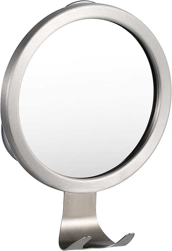 Ettori Shower Mirror Fogless for Shaving with Razor Holder, Powerful Lock Suction Fogless Mirror for Shower