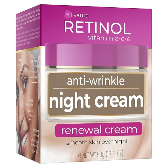 LIVAURA Retinol Night Cream for Women - Anti-Aging Wrinkle & Firming Cream