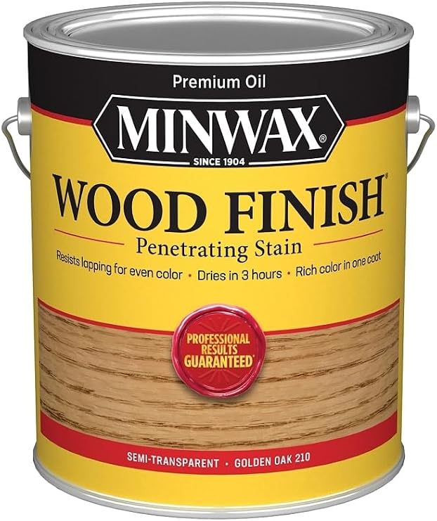 Minwax Wood Finish Semi-Transparent Golden Oak Oil-Based Penetrating Stain 1 gal.