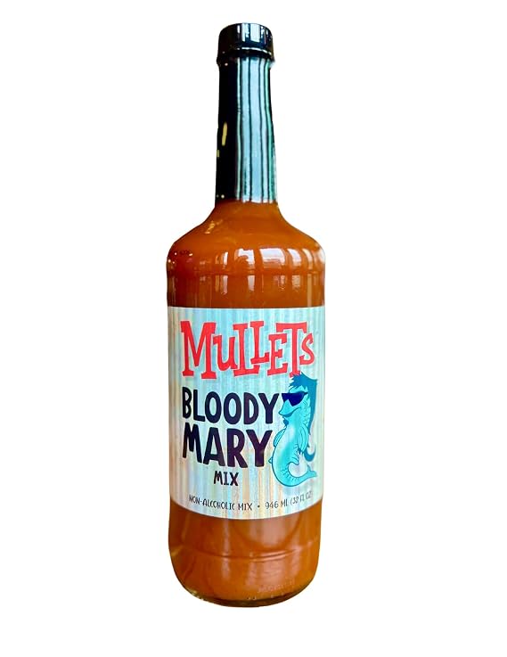 MULLETS Bloody Mary Mix, BEST In The Midwest, Low Carb, Low Calorie, BIG Flavor, No MSG, A Better Way To Brunch, 100% ! (32OZ, 1 COUNT)