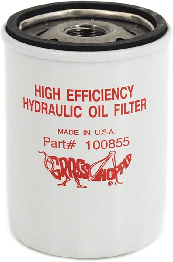 Grasshopper Mower Transmission Filter 7-Micron Absolute OEM 100855 | Drive Assembly Oil Filter, Fits FrontMount 928D Gemini, H2 Series, MidMount 100-400 Series, Change At 1,000 Hours