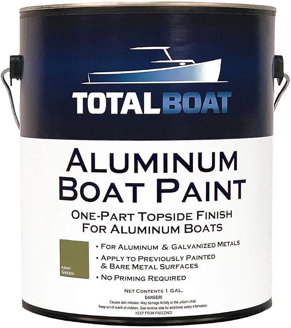 TotalBoat Aluminum Boat Paint for Canoes, Bass Boats, Dinghies, Duck Boats, Jon Boats and Pontoons