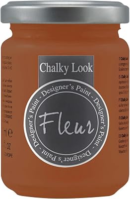Fleur Chalky Look Paint - Rusty, 4.4 oz jar