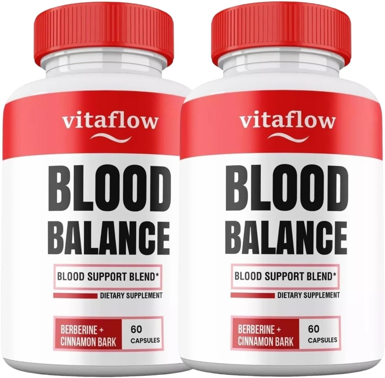 2-Pack VitaFlow Capsules - Vita Flow Blood Balance Support Supplement, Vital Flo Glyco Pills Maximum Strength 120 Capsules