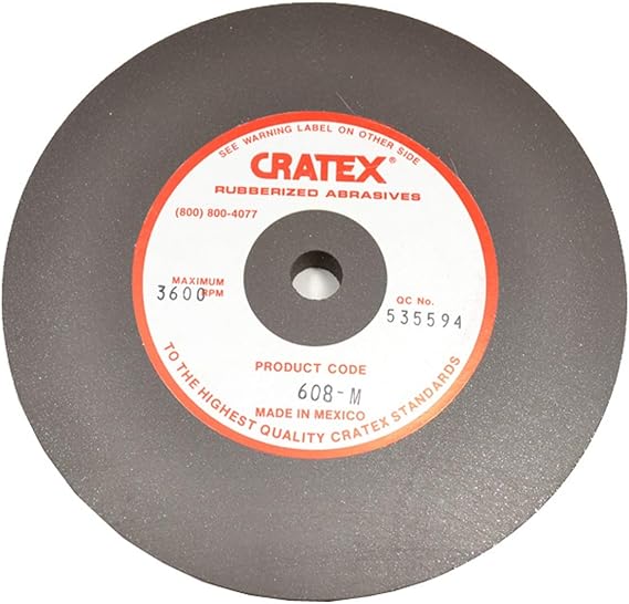 Cratex #608M Rubberized Abrasive Wheels 6X1/2X1/2 Medium