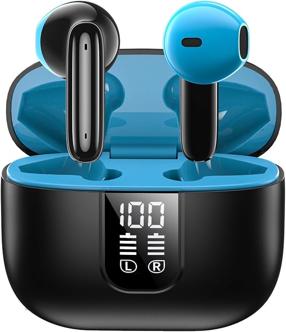 H2O Audio RIPT-LITE Wireless Bluetooth 5.4 Earbuds Active Noise Cancelling, Sweatproof Headphones with Mic, Touch Controls, 30-Hour Battery, IPX5 for Gym Workouts and Everyday Use