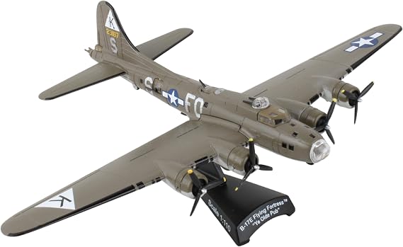 B-17F Flying Fortress 1/155 Ye Olde Pub Airplane Model Highly Detailed Die-Cast Collectible with Display Stand for Adult Collectors Ages 14+