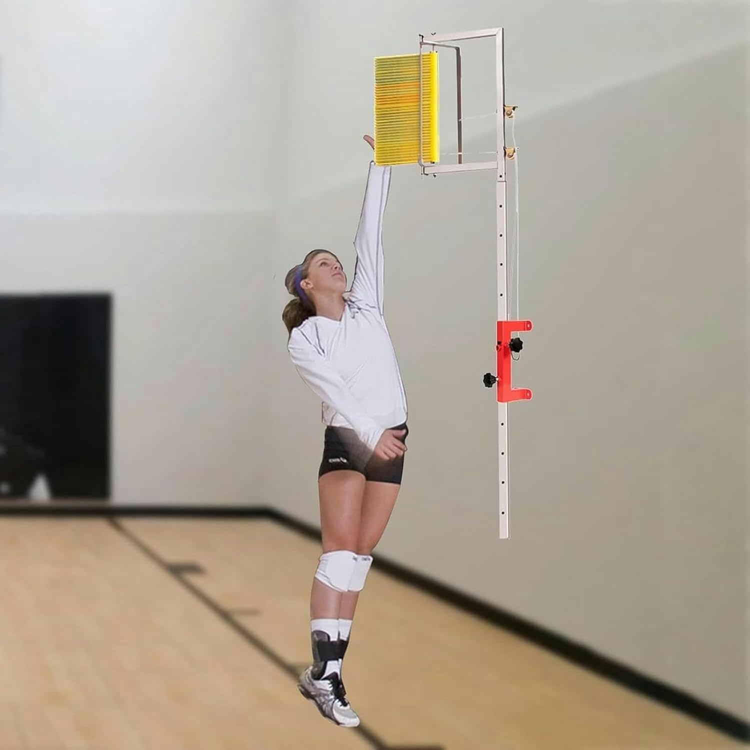 XENITE Wall Mounted Vertical Jump Training Scale, Volleyball Spike Training Aid, High Jump Training Equipment, Sport Vertical Challenger Pole