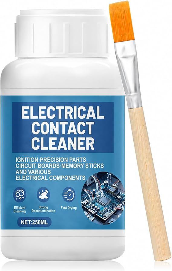 JAOJAO Electronic Contact Cleaner, Precision Electronics Cleaning,250ml | Fast Drying, Remove Dust, Increases Conductivity, Circuit Board Cleaner for Printed Circuit Boards, Connectors, Hardware