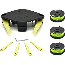 Garden Tools KIT GTK0001 for RYOBI One+, 1 Pack Weed Eater Bladed Head with 6 Heavy Duty Replacement Blades,3 Pack AC80RL3A .080 Line and Spool