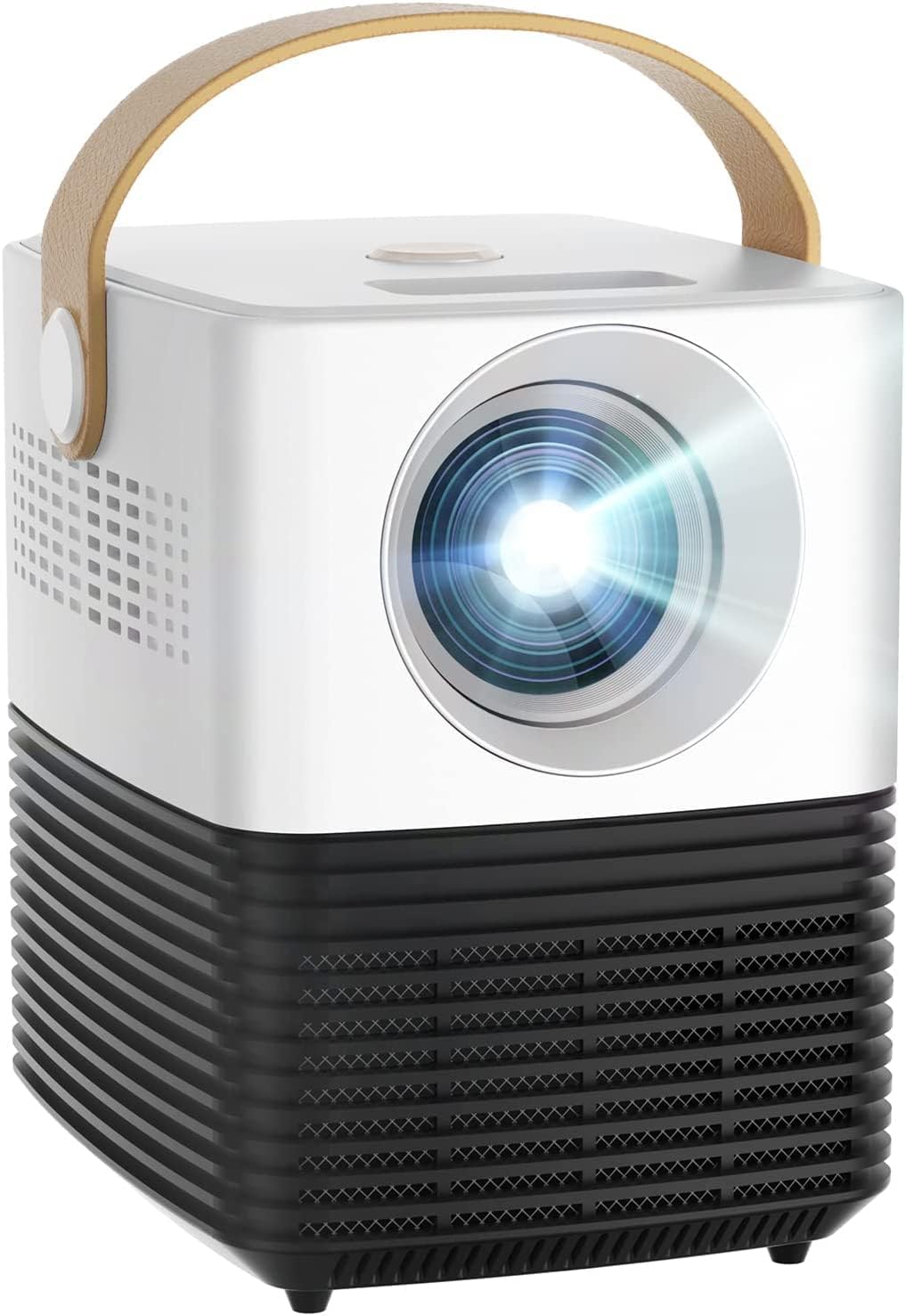 Compact projection 6,500 LM 1080P Full HD high brightness projection zoom speaker with keystone correction function of ±20°. Compatible with HDMIUSBTFAVSmartphonesPCsTabletsPS4PS5 game