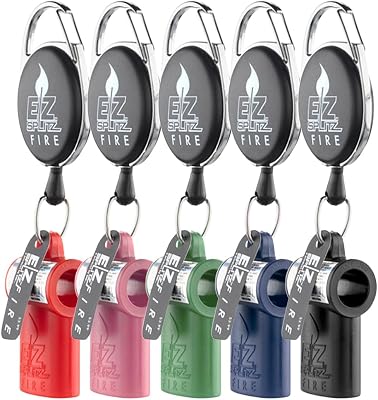 EZ SPLITZ Cigarillo Splitters - Small, Portable with Keychain, Makes a Precise Clean Cut - FIRE Mix - Holds Your Mini Lighter