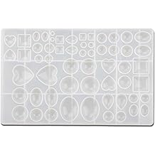 3D Gem Silicone Mold Set,Diamond, Heart & Geometric Resin Casting Moulds for DIY Gift Jewelry Necklace Pendant Craft Making