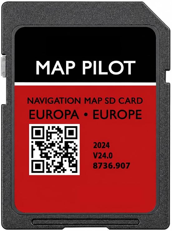 SD card Map GPS Navigation Europe v24 2024 Touchscreen Compatible with Mercedes Becker Map Pilot