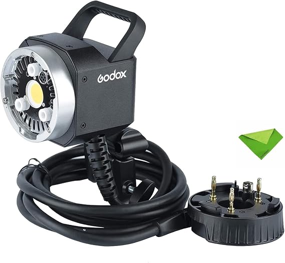 Godox H400P for AD400Pro AD400Pro II Flash Head Godox Mount Off-Flash Handheld Extension Extend Power Cable for AD400 Pro II Outdoor Flash Strobe, with Handheld Grip and Extra Light Head