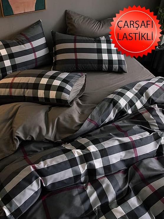Mulberry Lastikli Çaşaf Tek Kişilik Nevresim Takımı