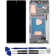 Replacement for Samsung Galaxy Note 20, Note 20 5G Touch Screen Digitizer Assembly LCD Display with Bezel Frame Black (TFT,No fingerprint recognition function)