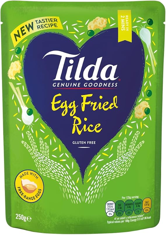 Tilda Microwave Egg Fried Rice, 250g