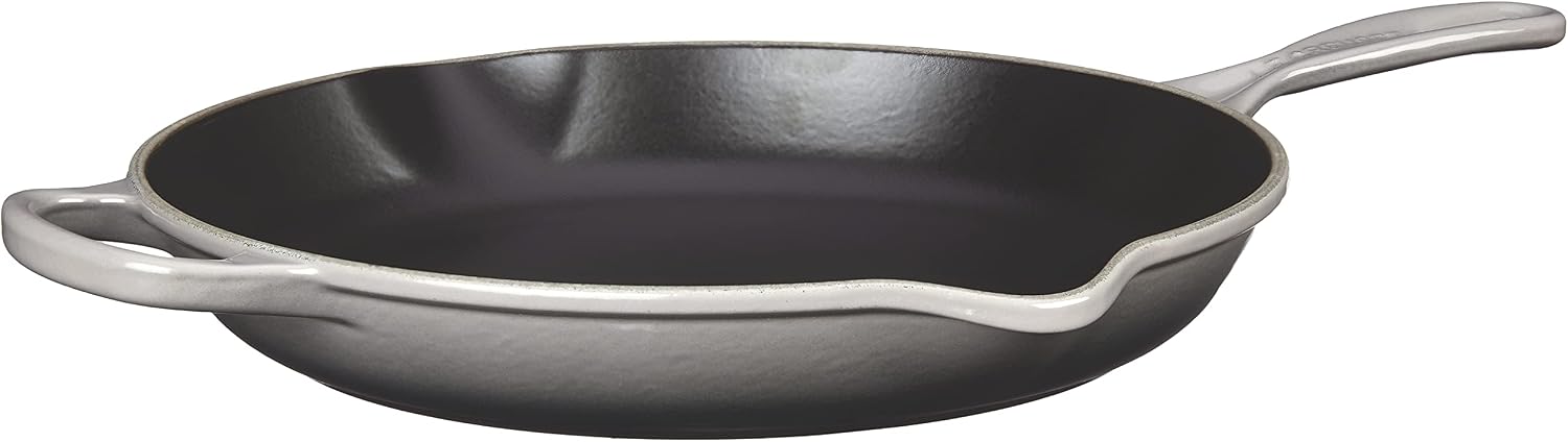Le Creuset Enameled Cast Iron Signature Iron Handle Skillet, 11.75" 2-38 qt., Oyster