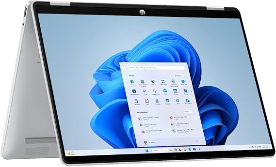 HP OmniBook 5 Flip 2-in-1 Touchscreen Laptop (14" FHD+ Display | Intel Core i5-1334U CPU | 16GB DDR5 RAM | 512GB NVMe SSD | Windows 11 Home | Wi-Fi) - Glacier Silver