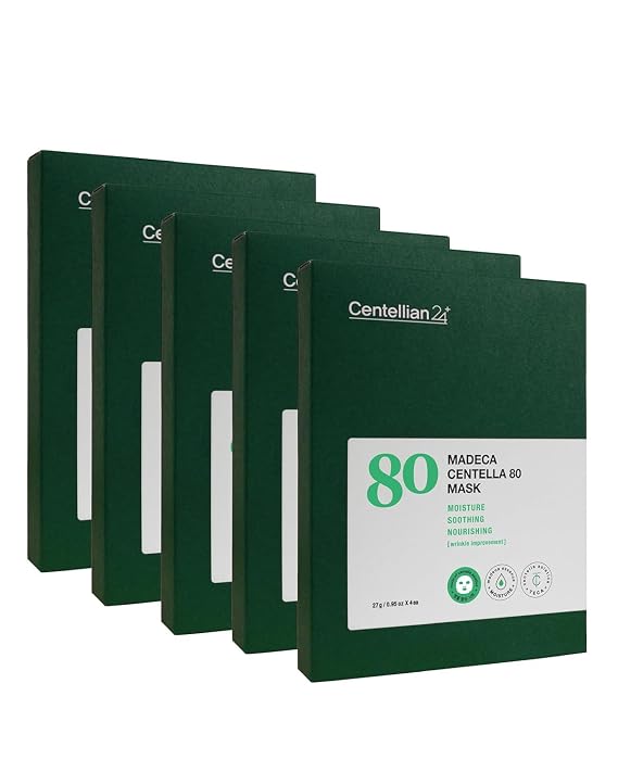 CENTELLIAN 24 Madeca Mask (Extra Moisturizing, 20pc) - Face Sheet Mask, Ultra Hydrating & Soothing for Dry, Sensitive Skin. Korean Skin Care by Dongkook. Centella Asiatica, TECA, EGF