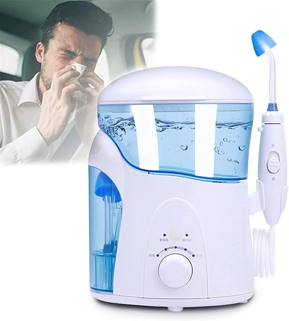 Sinus Rinse Kit,Electric Neti Pot Nasal Wash Sinus Rinse Kit, with Four Spouts,Nasal Sinus Irrigation System, for Sinus & Allergy Relief for Adults and Children