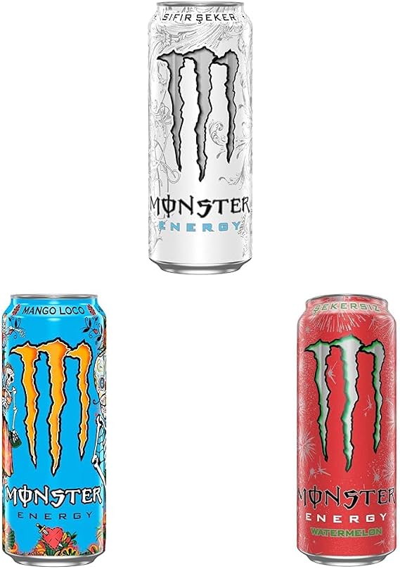 Monster Ultra & Mango Loco & Karpuz Enerji İçecekleri Kutu 36x500 ml