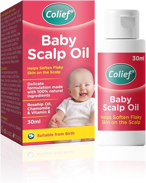 Colief Baby Scalp Oil 30ml Soothing Moisturising Oil for Baby Scalp and Skin Preventative of Itchy, Flaky, Dry, Damaged Skin