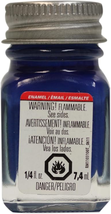 Testors Enamel Paint, Gloss Dark Blue, 1/4-Ounce